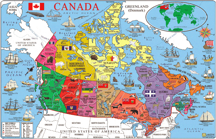 Canada+map