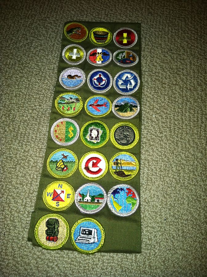 Boy Scouts of America merit badges. Via Wiilkids.com.
