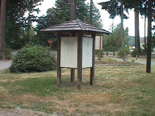 Camp ground kiosk.