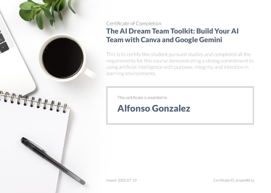 AI Dream Team Certification
