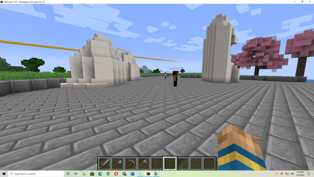 Minecraft Recreation of the Martin Luther King Memorial
