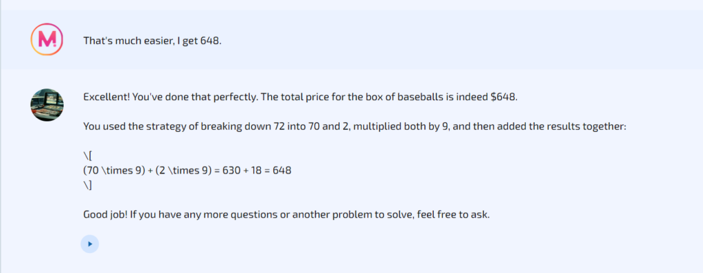Mizou's 6th response to the Math questions.