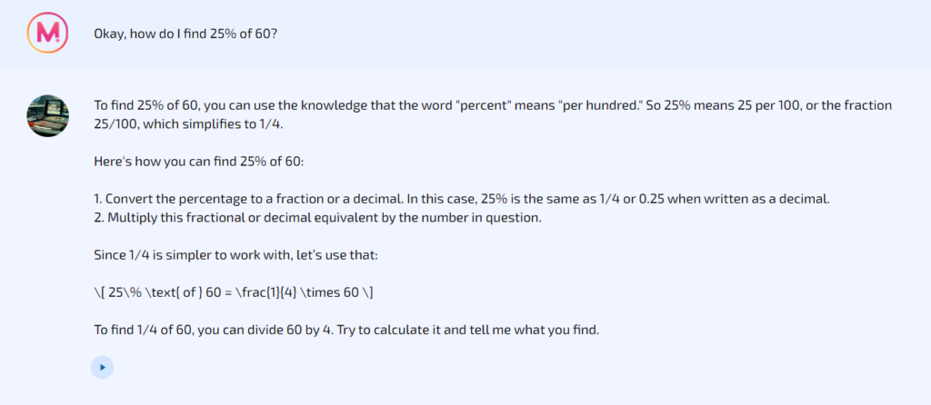Mizou's 7th response to the next Math question.