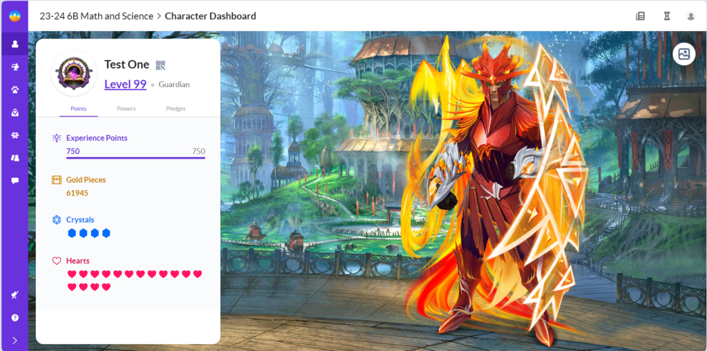 Top level Classcraft Guardian.