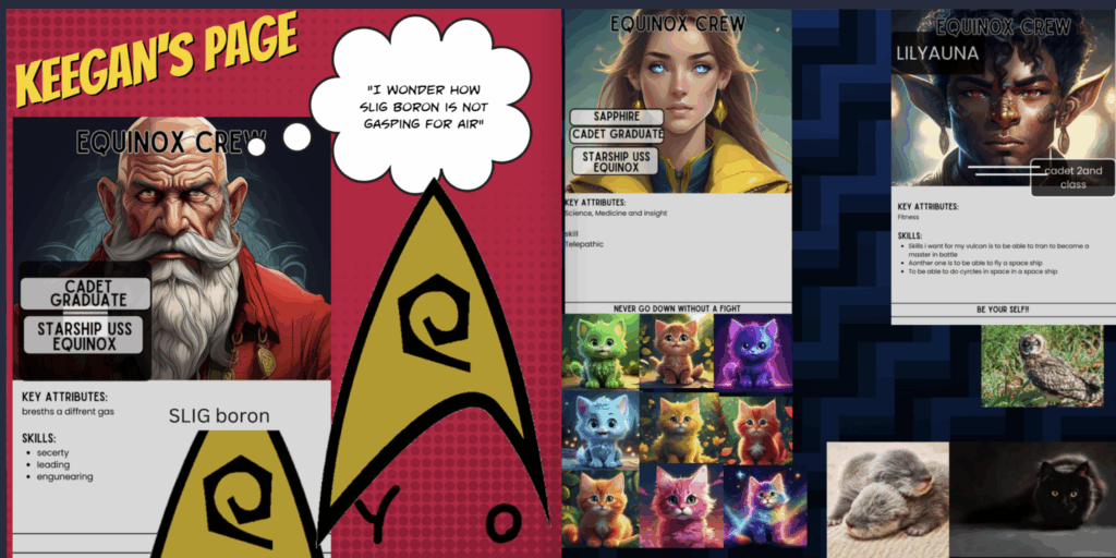 A couple more pages from the 2024 Starship Equinox book.