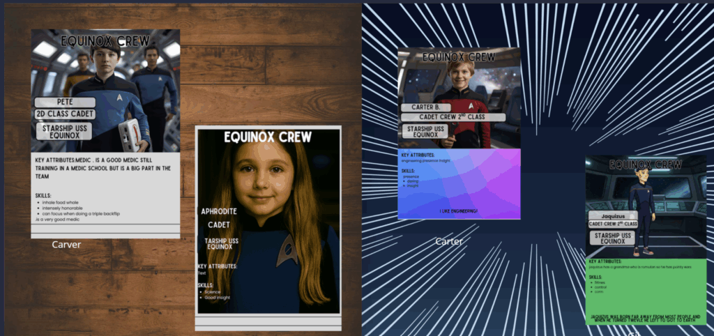 A couple more pages from the 2025 Starship Equinox book.