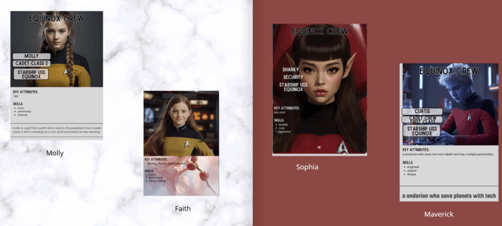 A couple more pages from the 2025 Starship Equinox book.