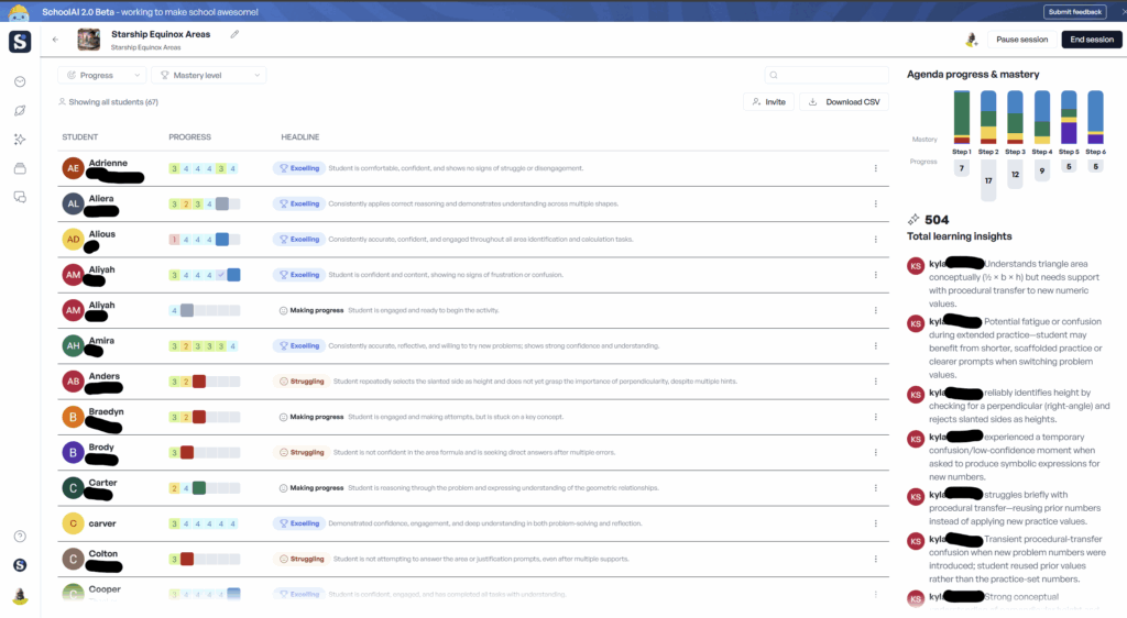 School AI Space Insights